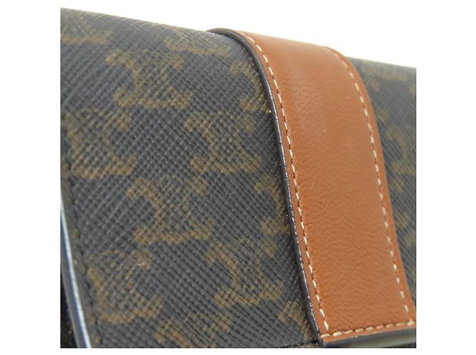 Céline Celine Kleiner Trifold-Geldbeutel Braun - Ansicht 13