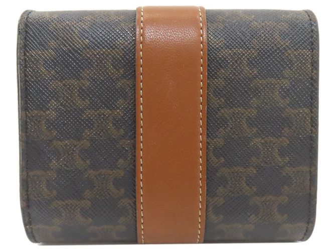 Céline Celine Kleiner Trifold-Geldbeutel Braun - Ansicht 2