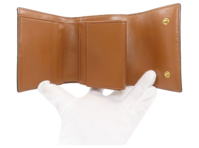 Céline Celine Kleiner Trifold-Geldbeutel Braun - Ansicht 4