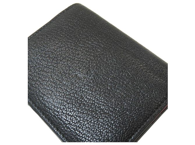 Miu Miu Leder-Bifold-Geldbörse Schwarz - Ansicht 13