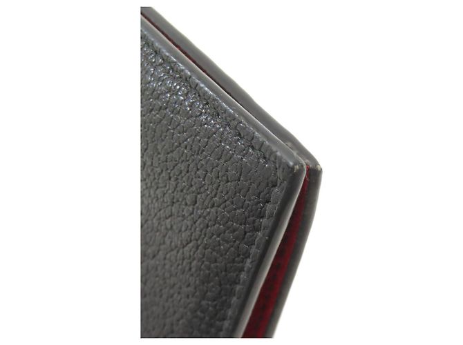 Miu Miu Leder-Bifold-Geldbörse Schwarz - Ansicht 17