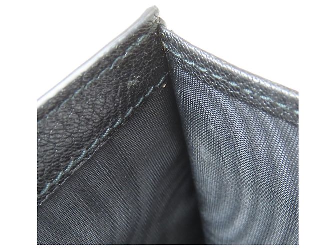 Miu Miu Leder-Bifold-Geldbörse Schwarz - Ansicht 8