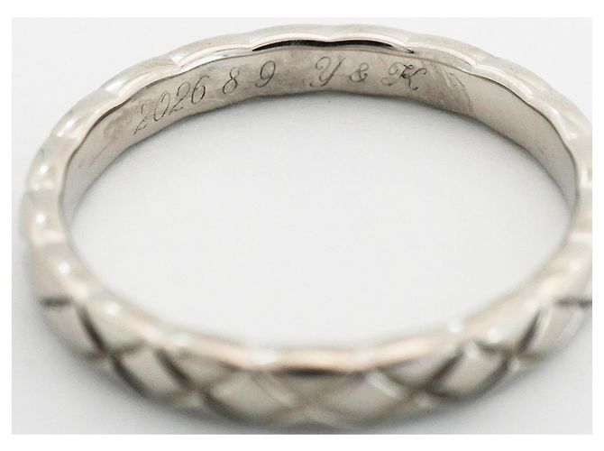Anello Chanel Coco Crush in platino - vista 5