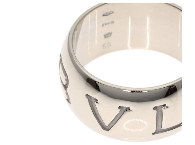 Bulgari Bvlgari Monologo #55 Ring aus 18K Weißgold - Ansicht 7