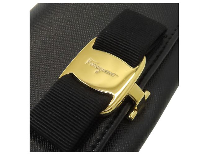 Cartera larga Vara Ribbon Salvatore Ferragamo Negro - vista 13