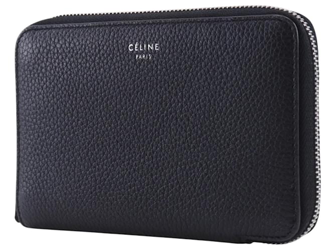 Céline Celine Medium Zip Around Bi-fold Wallet Schwarz Gelb - Ansicht 2