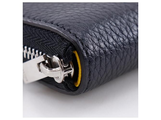 Céline Celine Medium Zip Around Bi-fold Wallet Schwarz Gelb - Ansicht 4