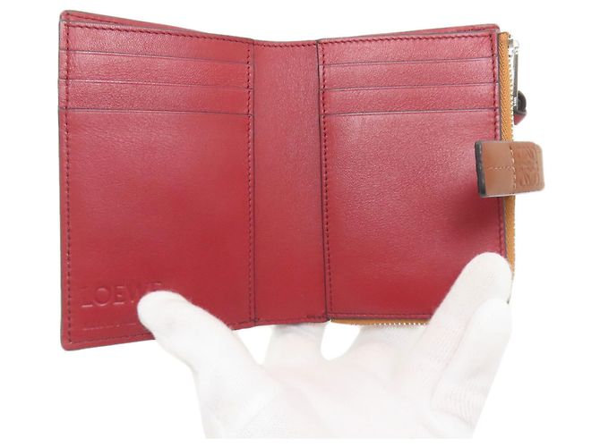 Portafoglio Loewe Slim Zip Bifold Marrone - vista 4