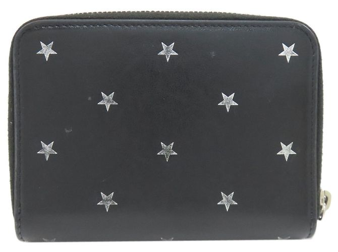 Saint Laurent Bi-fold Ledergeldbörse mit Sternmotiv Schwarz - Ansicht 2