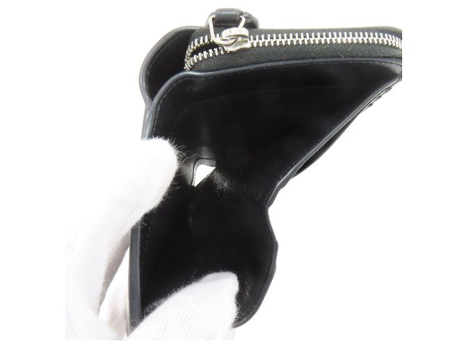 Saint Laurent Bi-fold Ledergeldbörse mit Sternmotiv Schwarz - Ansicht 5