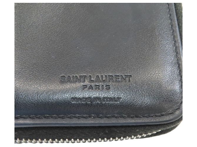 Saint Laurent Bi-fold Ledergeldbörse mit Sternmotiv Schwarz - Ansicht 7