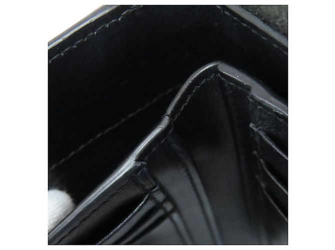 Saint Laurent Bi-fold Ledergeldbörse mit Sternmotiv Schwarz - Ansicht 9