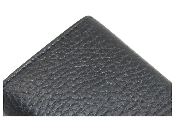 Porta-chaves de couro Gucci GG Marmont Preto - vista 8