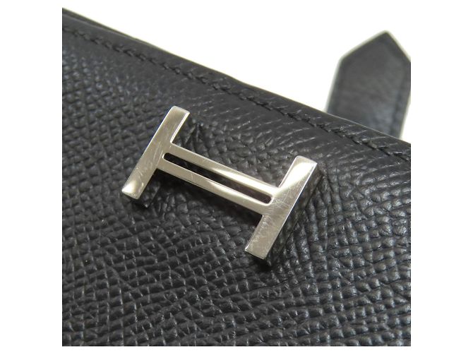 Cartera larga Hermès Bearn Soufflé Negro - vista 16