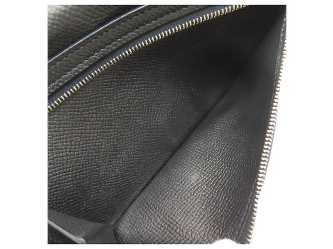 Cartera larga Hermès Bearn Soufflé Negro - vista 6