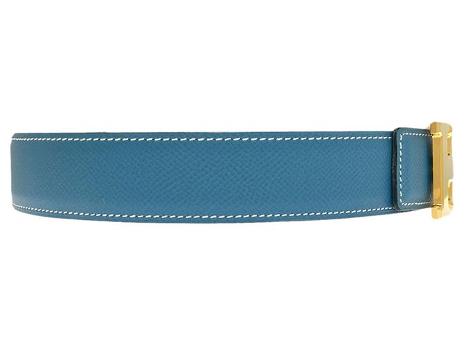 Hermès Hermes H-Belt in Blue Jean - view 2