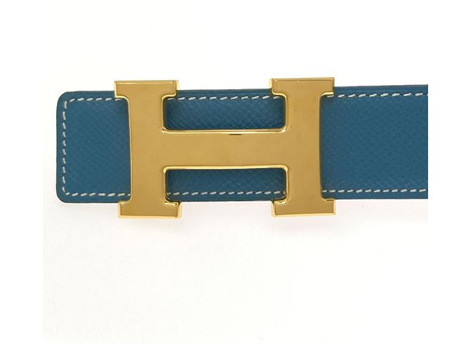 Hermès Hermes H-Belt in Blue Jean - view 4