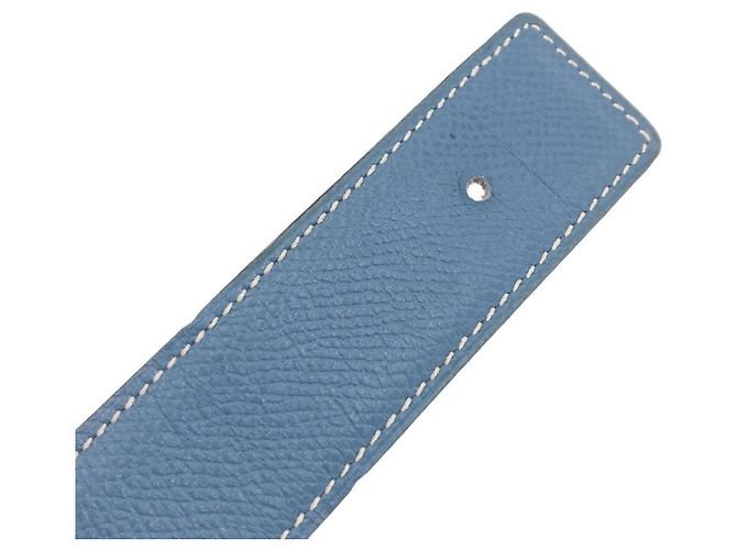 Hermès Hermes H-Belt in Blue Jean - view 8