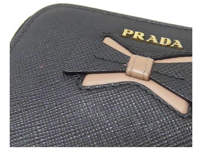 Monedero con motivo de cinta Prada Negro - vista 8