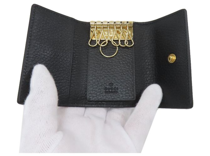 Gucci GG Marmont Supreme Schlüsseletui Braun - Ansicht 4