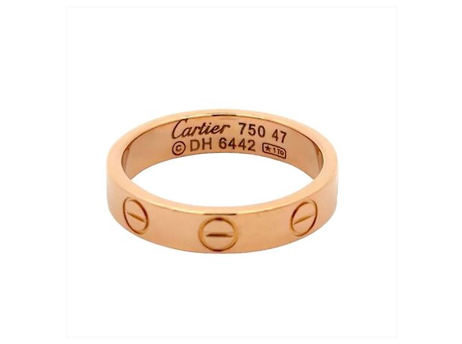 Anello Mini Love di Cartier in oro rosa 18K D'oro - vista 2