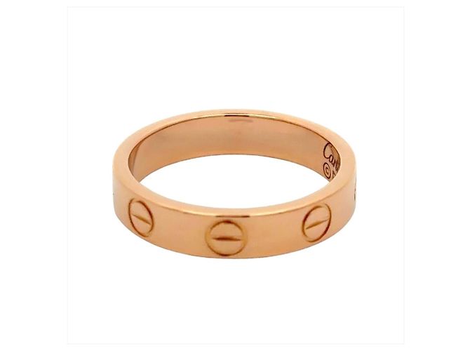 Anello Mini Love di Cartier in oro rosa 18K D'oro - vista 3