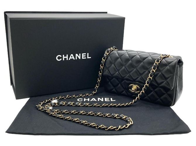 Borsa a Spalla Chanel Mini Matelassé 20 Chain Nero - vista 10
