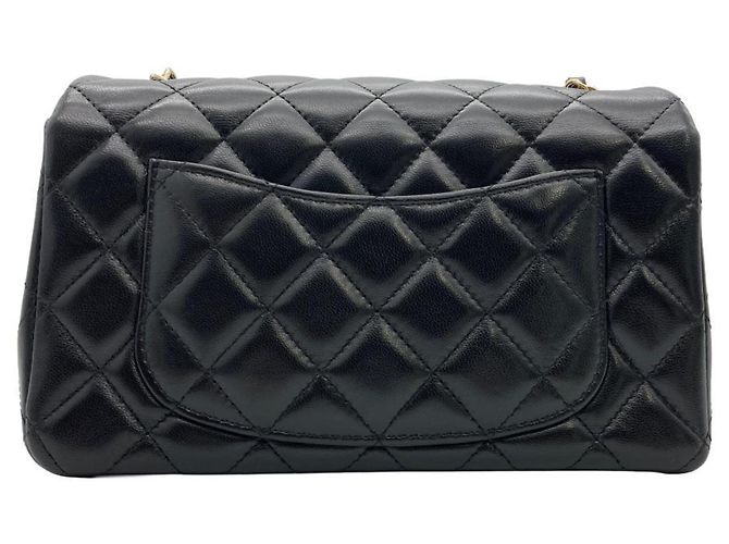 Borsa a Spalla Chanel Mini Matelassé 20 Chain Nero - vista 2