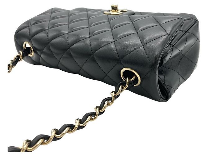 Borsa a Spalla Chanel Mini Matelassé 20 Chain Nero - vista 3