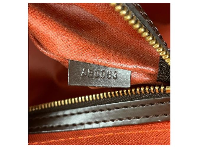 Borsa Boston Louis Vuitton Greenwich GM in Damier Ebene Marrone - vista 12