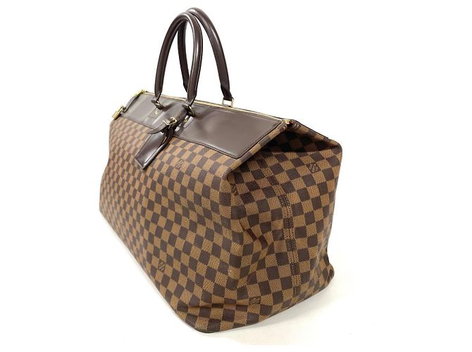 Borsa Boston Louis Vuitton Greenwich GM in Damier Ebene Marrone - vista 2