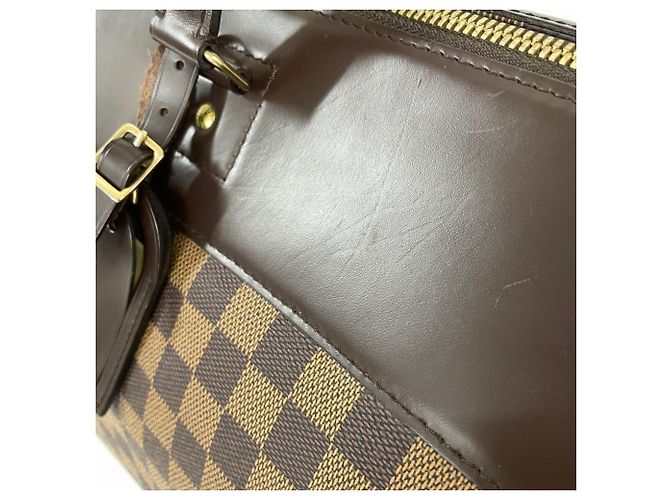 Borsa Boston Louis Vuitton Greenwich GM in Damier Ebene Marrone - vista 6