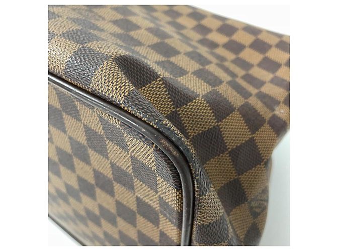 Borsa Boston Louis Vuitton Greenwich GM in Damier Ebene Marrone - vista 7