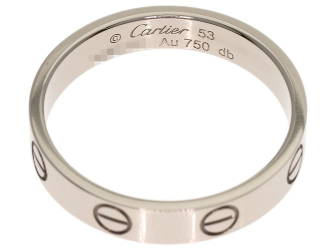 Anello Cartier Mini Love in oro bianco 18K - vista 4