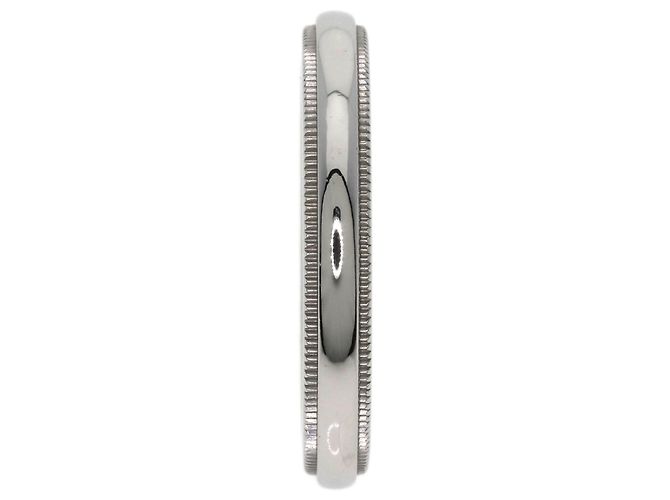 Anel Milgrain Tiffany & Co. em Platina 950 - vista 3