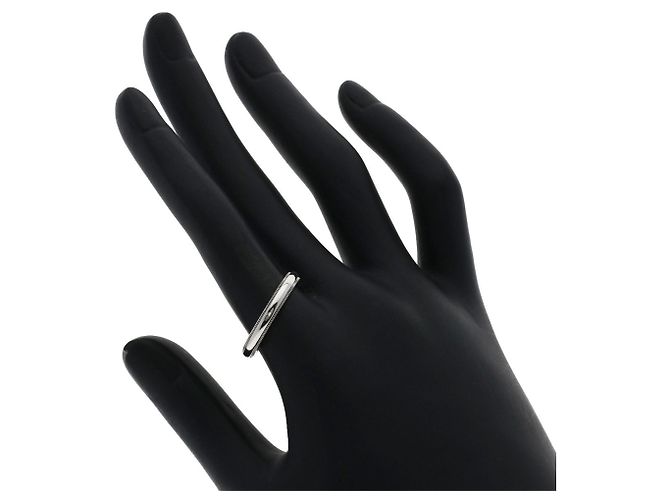 Anel Milgrain Tiffany & Co. em Platina 950 - vista 5