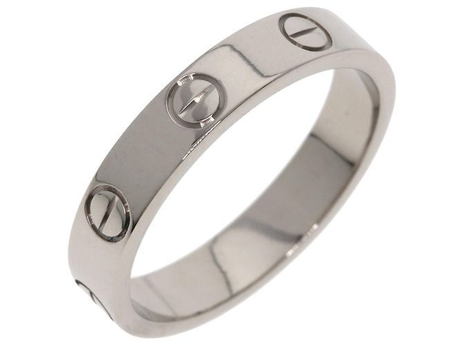 Cartier Mini Love Band Ring aus 18K Weißgold - Ansicht 2