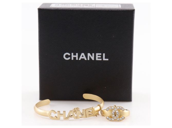 Chanel Ring mit Strasssteinen, vergoldet Golden - Ansicht 15