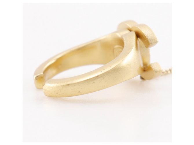 Chanel Ring mit Strasssteinen, vergoldet Golden - Ansicht 8