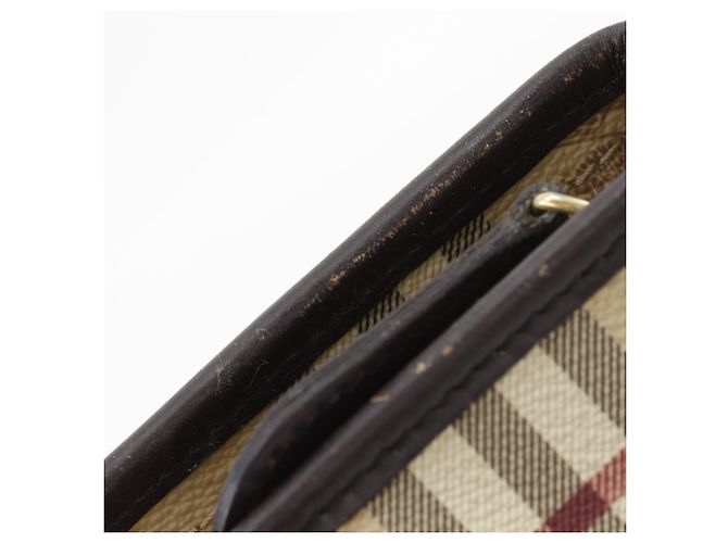 Borsa Tote Burberry Haymarket Check Beige - vista 12