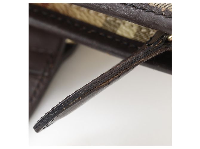 Borsa Tote Burberry Haymarket Check Beige - vista 13