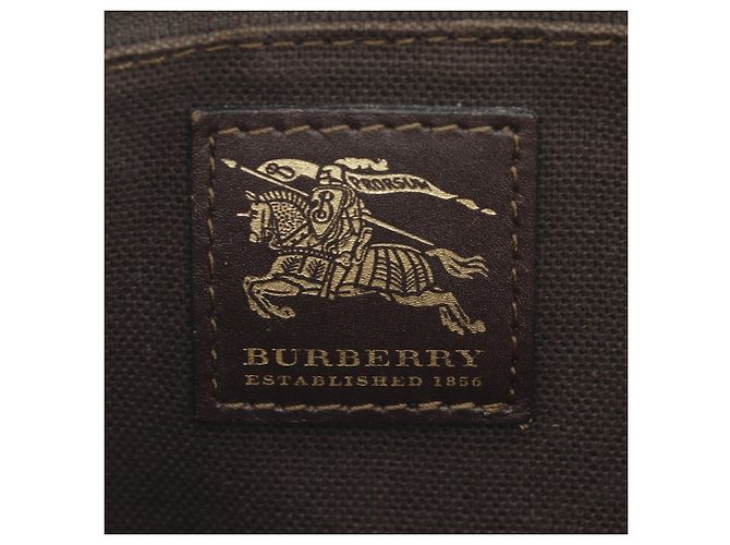Borsa Tote Burberry Haymarket Check Beige - vista 18