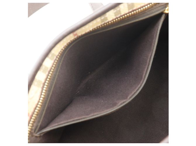 Borsa Tote Burberry Haymarket Check Beige - vista 7