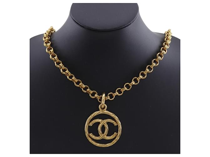 Collar Chanel Coco Mark Dorado - vista 2