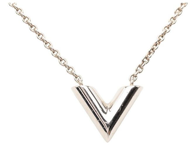Collana con pendente Essential V Louis Vuitton Argento - vista 3