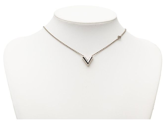 Collana con pendente Essential V Louis Vuitton Argento - vista 8