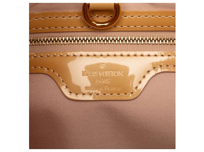Borsa Louis Vuitton Monogram Vernis Wilshire PM Beige - vista 5