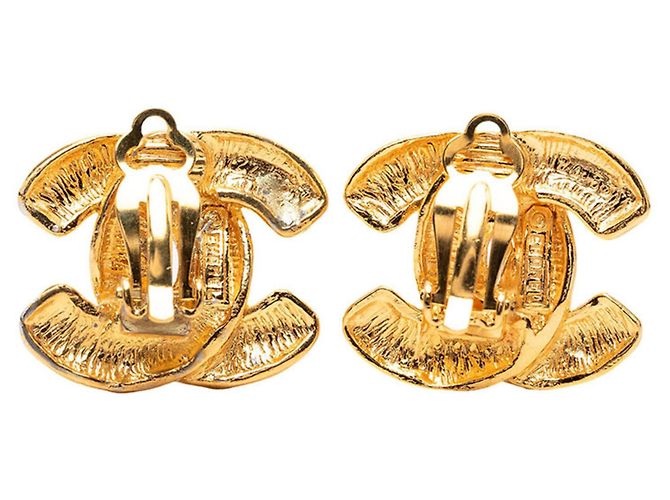 Orecchini a clip Chanel Coco Mark Matelassé D'oro - vista 2