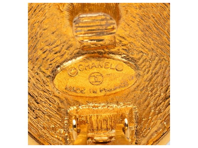 Chanel Coco Mark Clip-Ohrringe vergoldet Golden - Ansicht 3
