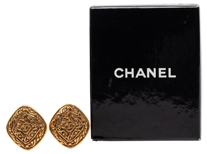 Chanel Coco Mark Clip-Ohrringe vergoldet Golden - Ansicht 4
